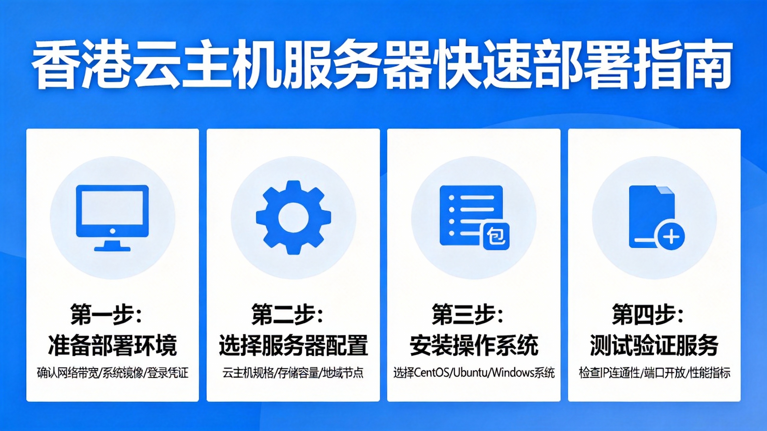 香港云主机服务器快速部署指南