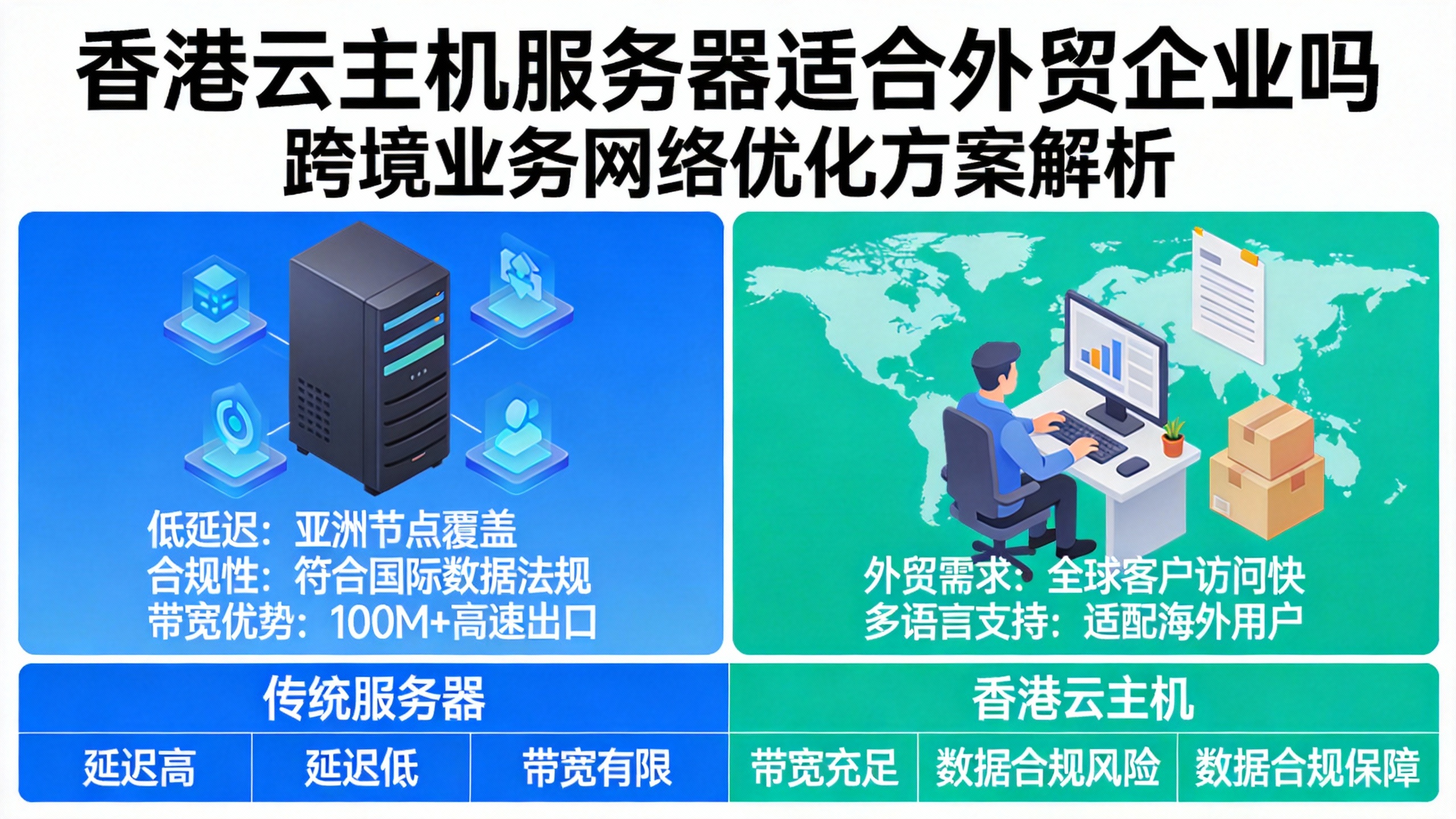 香港云主机服务器适合外贸企业吗